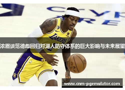 浓眉谈范德彪回归对湖人防守体系的巨大影响与未来展望