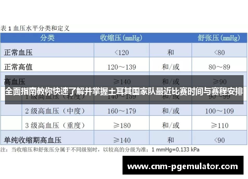 全面指南教你快速了解并掌握土耳其国家队最近比赛时间与赛程安排